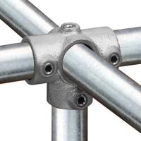 Buiskoppeling T-Stuk met zij-uitgang-C / 33,7 mm